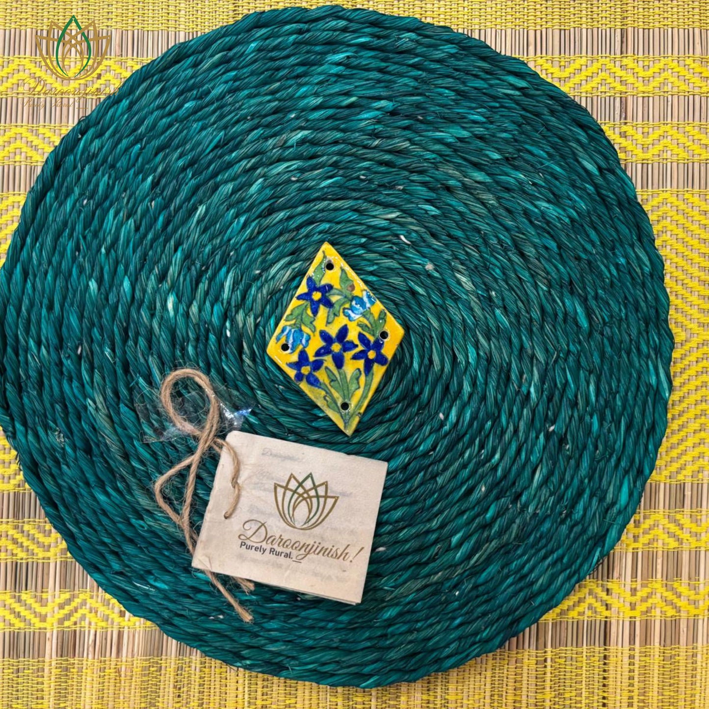 Sea Green Dining Mat – Natural & Serene