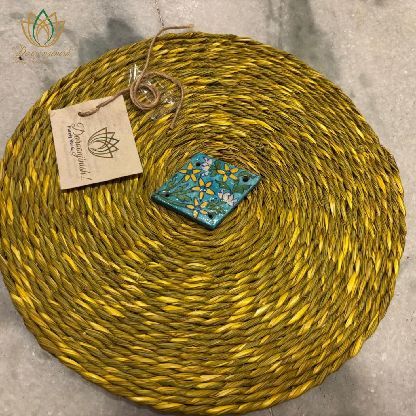 Mustard Yellow Dining Mat – Eco-Friendly & Handcrafted