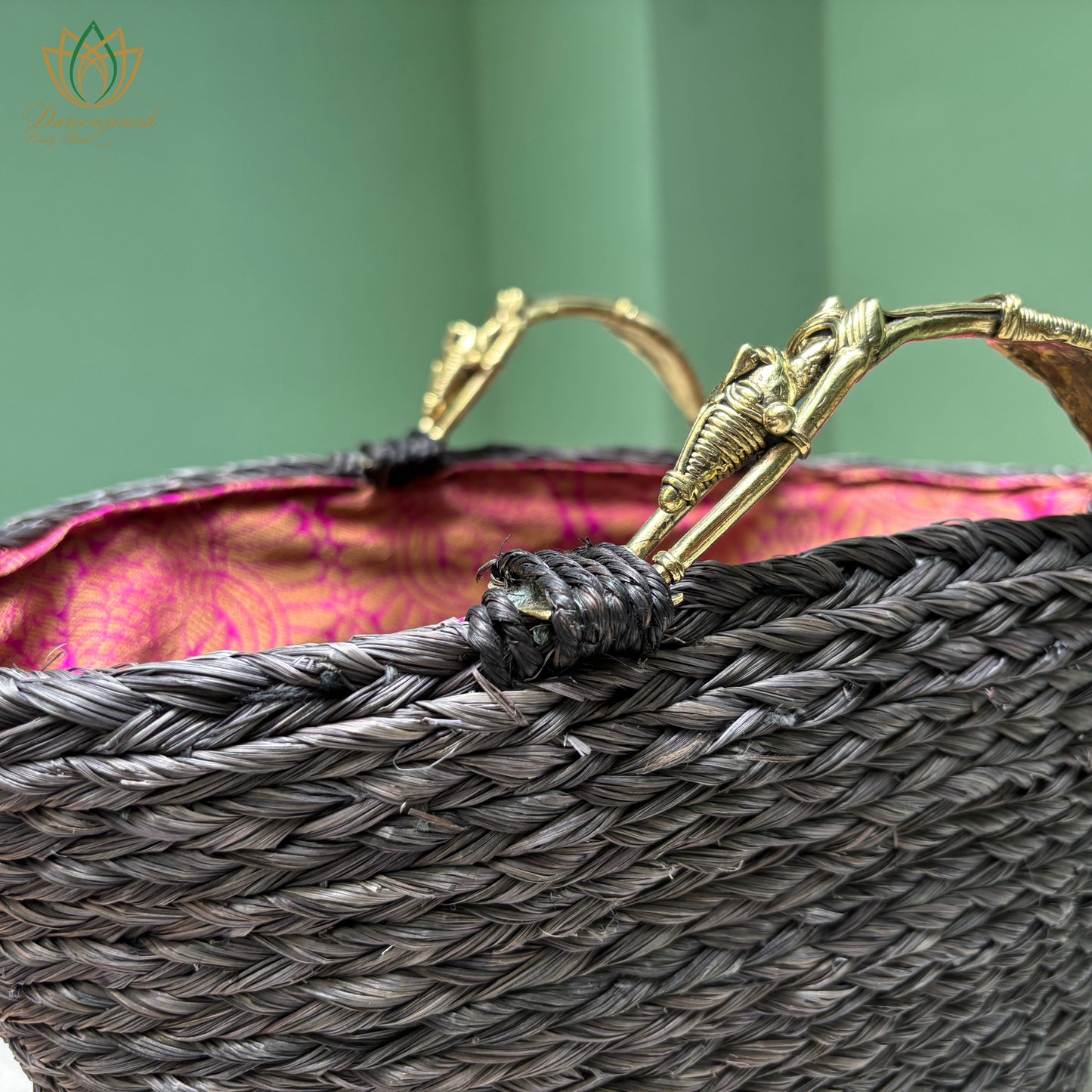 Sabai Dokra Basket Bag Black