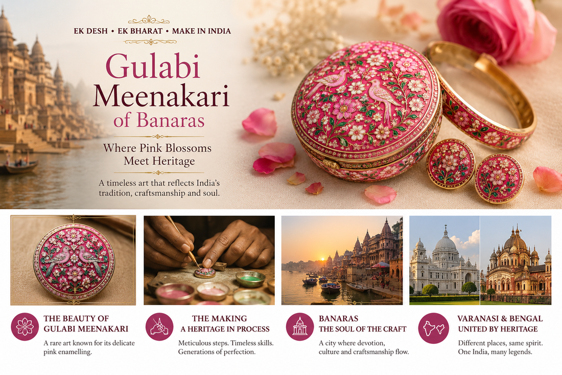 Gulabi Meenakari Jewellery & Craft of Varanasi | Indian Heritage Art