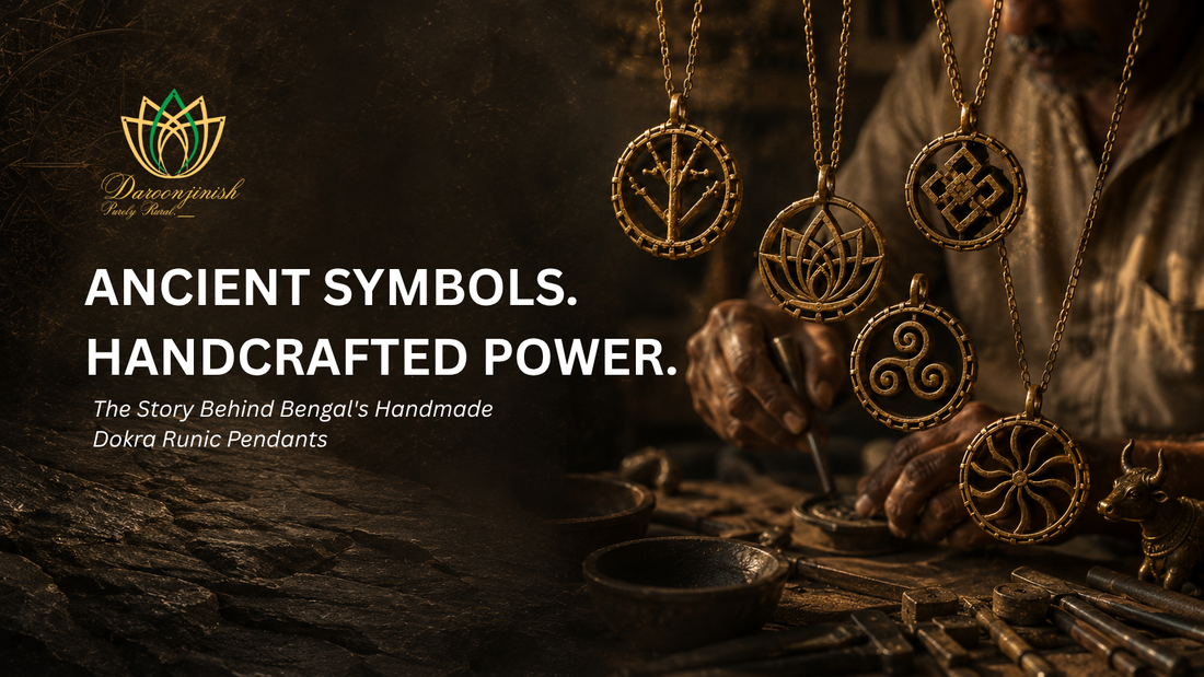 The Story Behind Our Handmade Dokra Runic Pendants