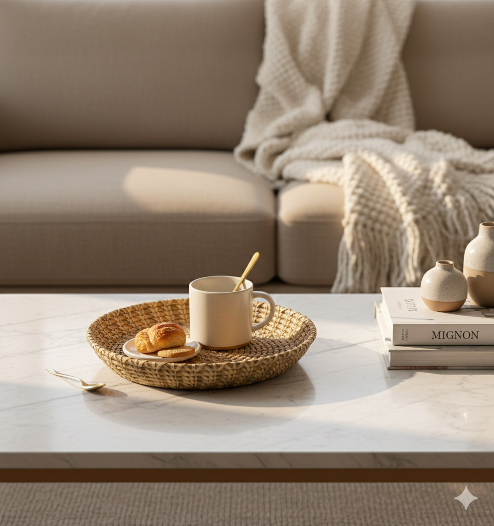 Indigo Handwoven Fruit Basket