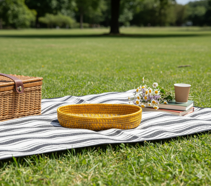 Yellow "Oval" Basket