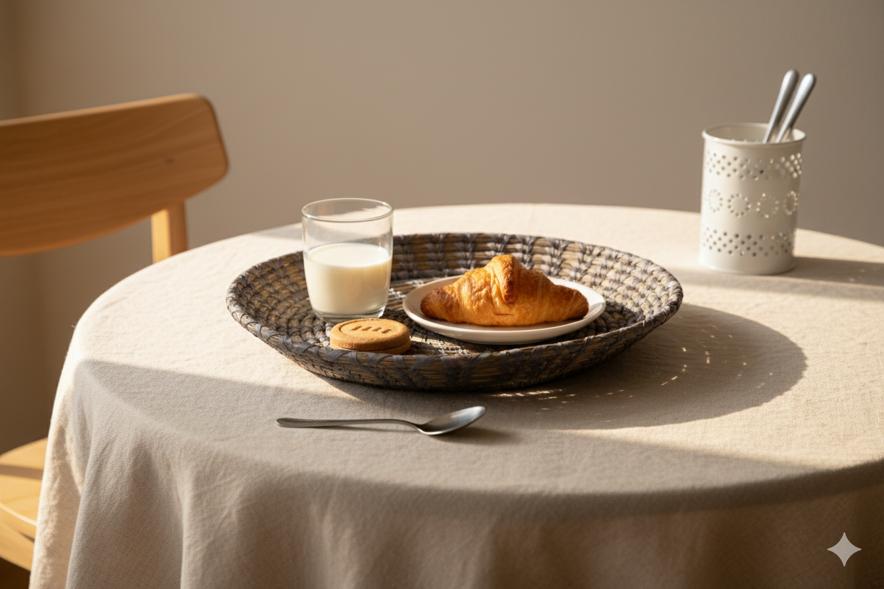 Indigo Handwoven Fruit Basket