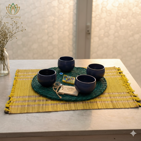 Sea Green Dining Mat – Natural & Serene