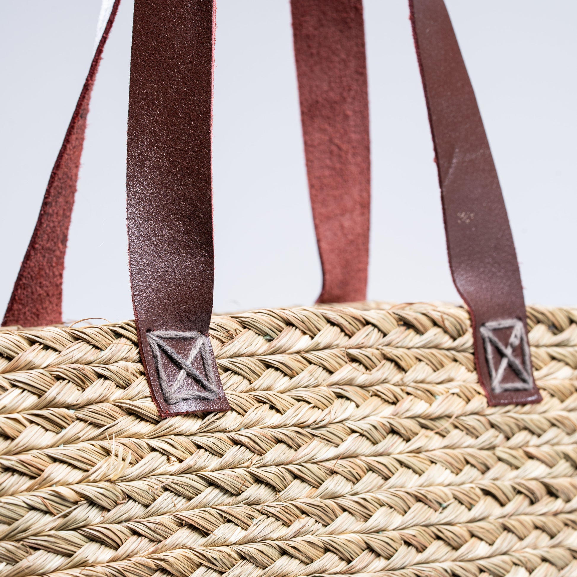 Interior shot of the Indrani Sabai bag showing printed fabric lining and spacious design
