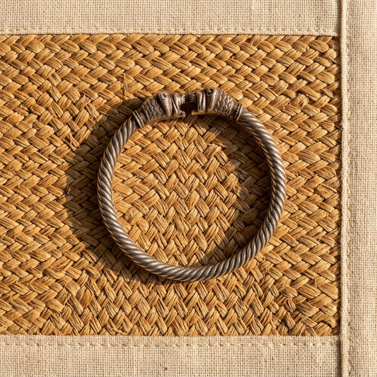 Shingha Bala – 92.5 Hallmarked Sterling Silver Lion Face Bangle