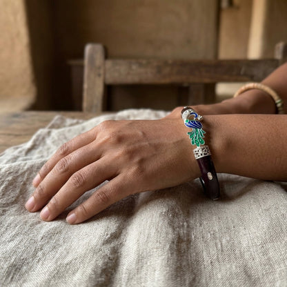 Śikhin Pola | Handcrafted 92.5 Sterling Silver Peacock Pola
