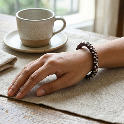 Mallikā Valaya | Handcrafted 92.5 Sterling Silver Pola Bangle