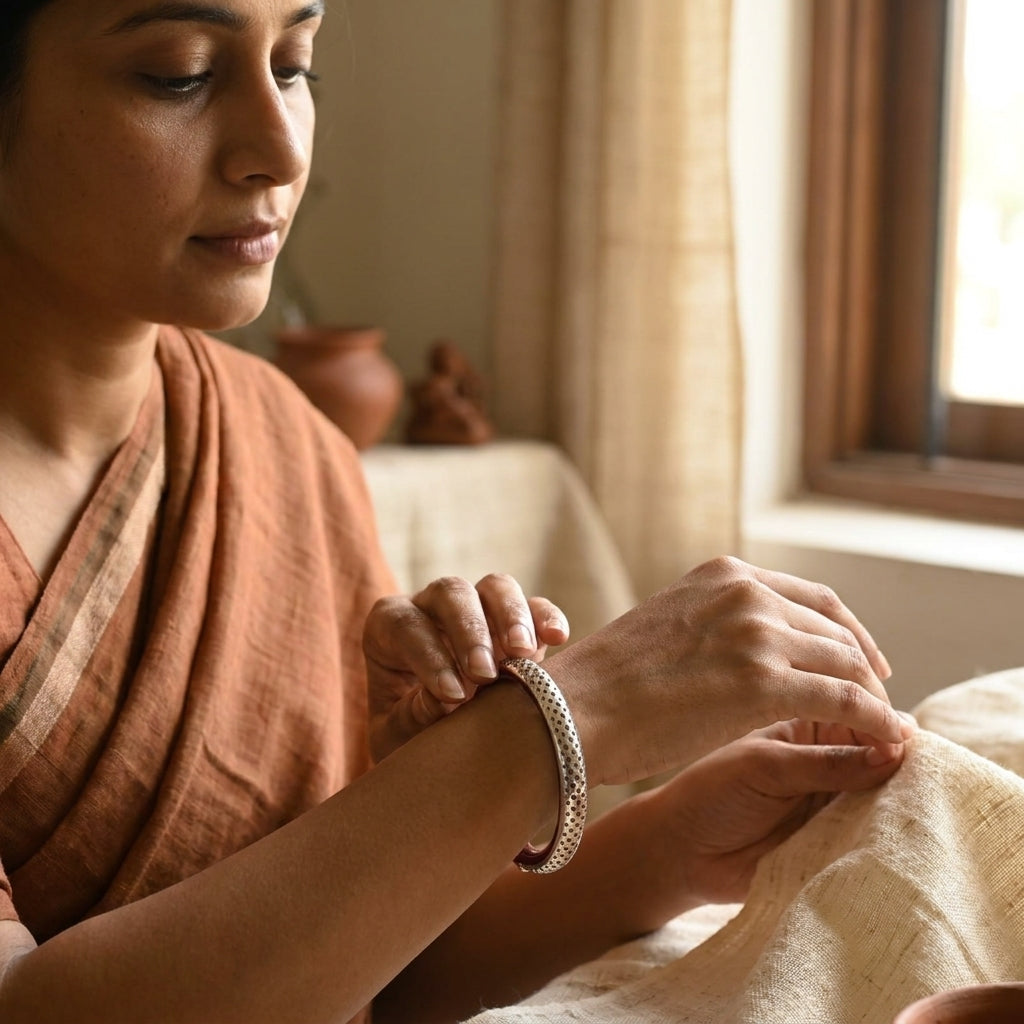 Rajata Pola Bala | Handcrafted 92.5 Sterling Silver Pola
