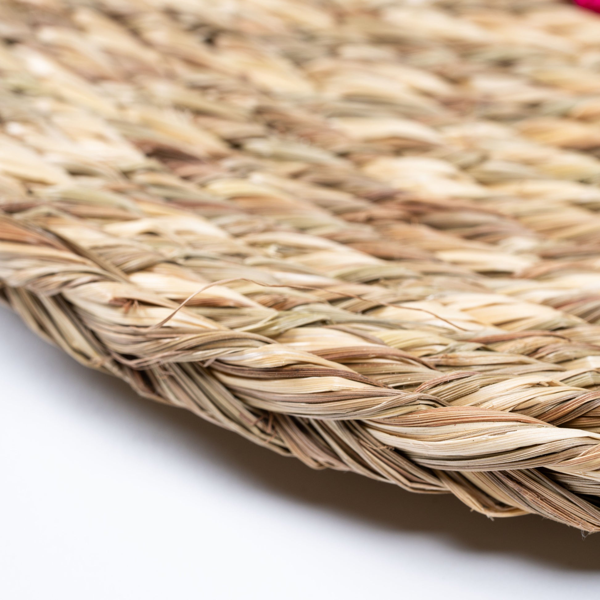 Close-up of sabai grass weaving detail – texture shot

